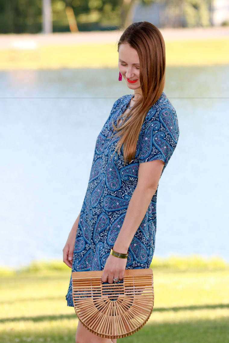 for the love of glitter, lace up dress, summer style, Cult Gaia bag