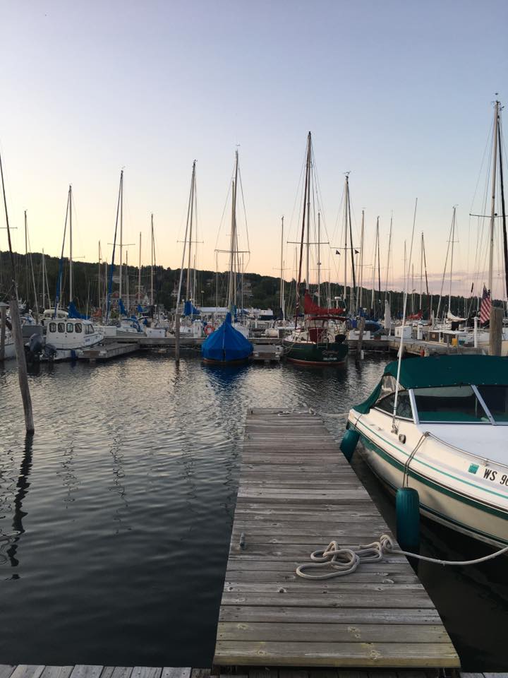 for the love of glitter, boat dock, Apostle Islands, Wisconsin