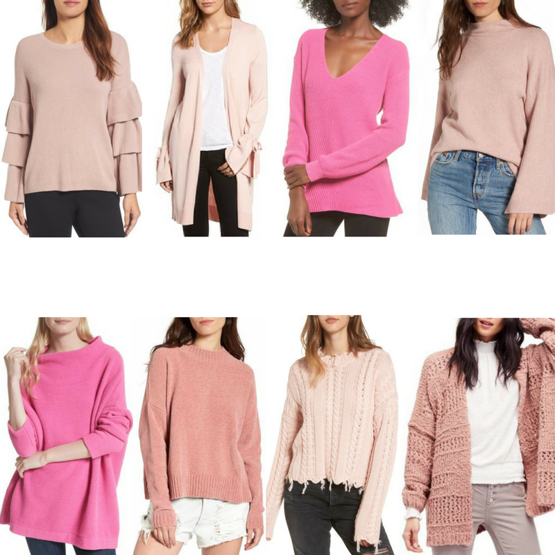 pink sweaters, 8 pink sweaters under $150