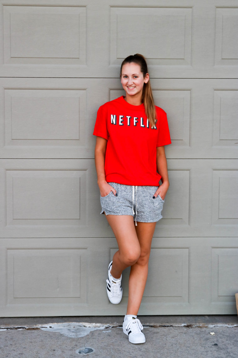 DIY costume, DIY Netflix & Chill Halloween costume