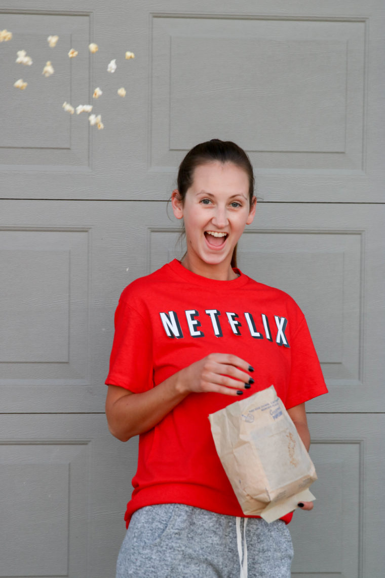 DIY Netflix & Chill Halloween costume, Netflix & Chill, DIY costume