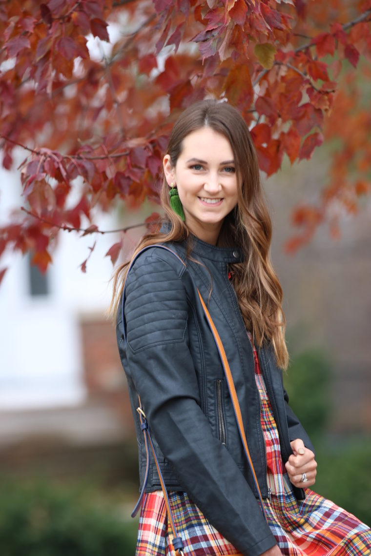 for the love of glitter, black moto jacket, fall style