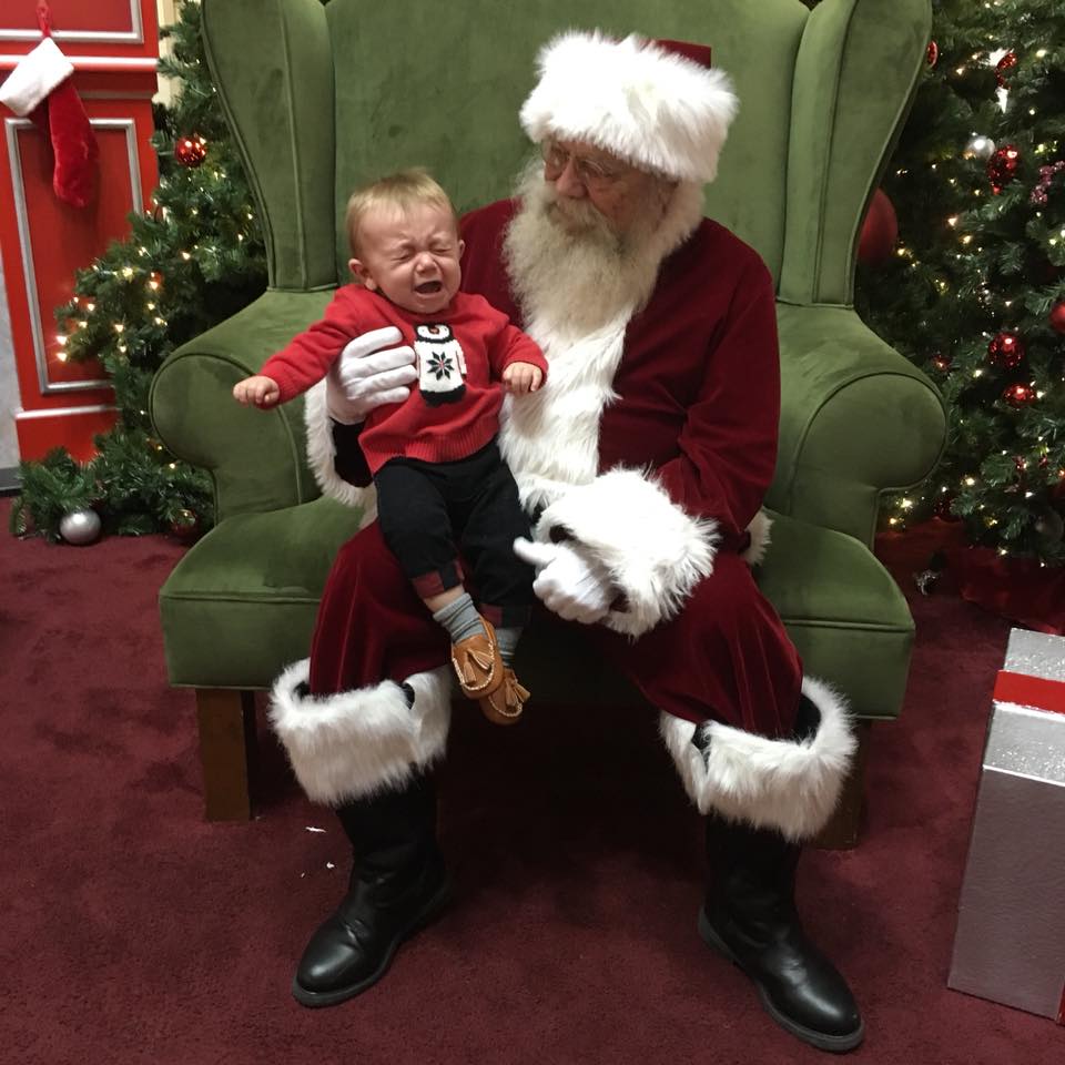 Santa Clause, first time seeing Santa, stranger danger