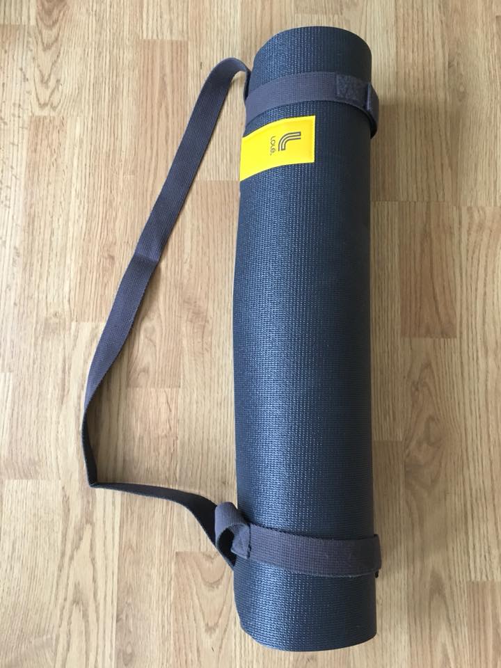 Lole Yoga Strap and Mat Black, work out mat, yoga mat