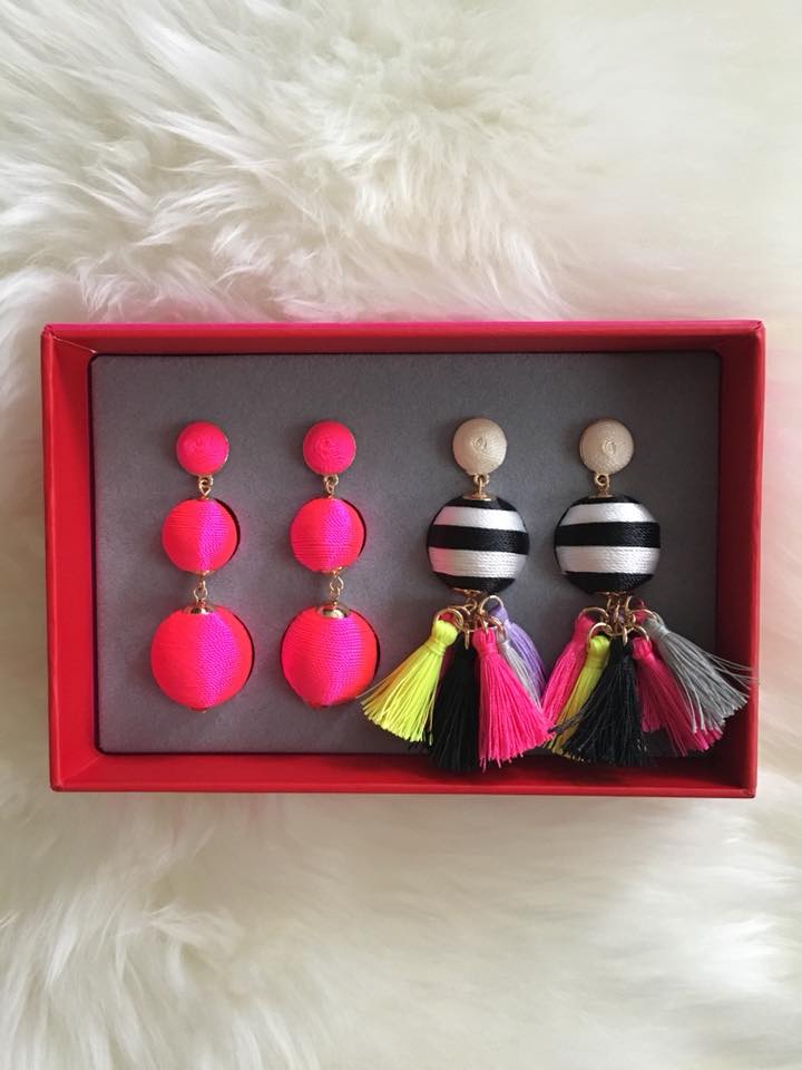 Fluoro Statment earring gift set, Baublebar earrings