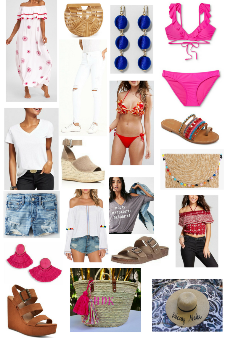 what I'm packing for Cabo, Cabo, Mexico, packing list