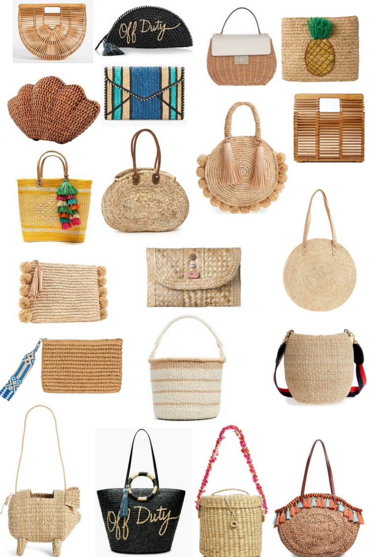 130 Basket Bags Under $400, basket bags, straw tote, straw clutch