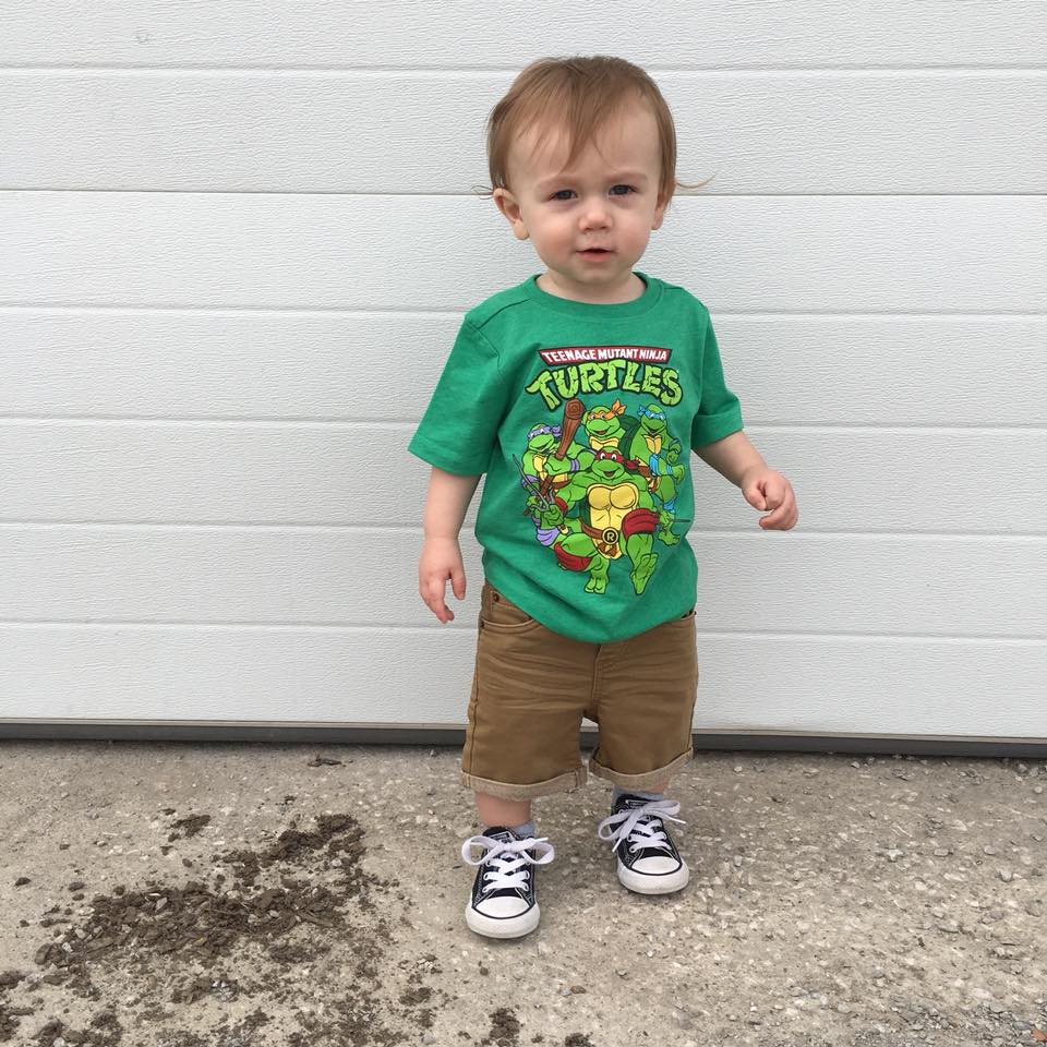 baby boy converse, Ninja Turtle shirt