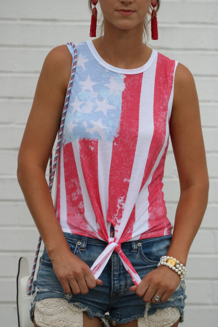 American flag tank, 4th of July style
