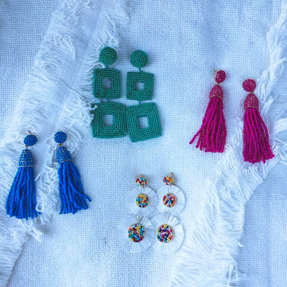 fringe earrings, tassel earrings, Baublebar earrings, statement earrings