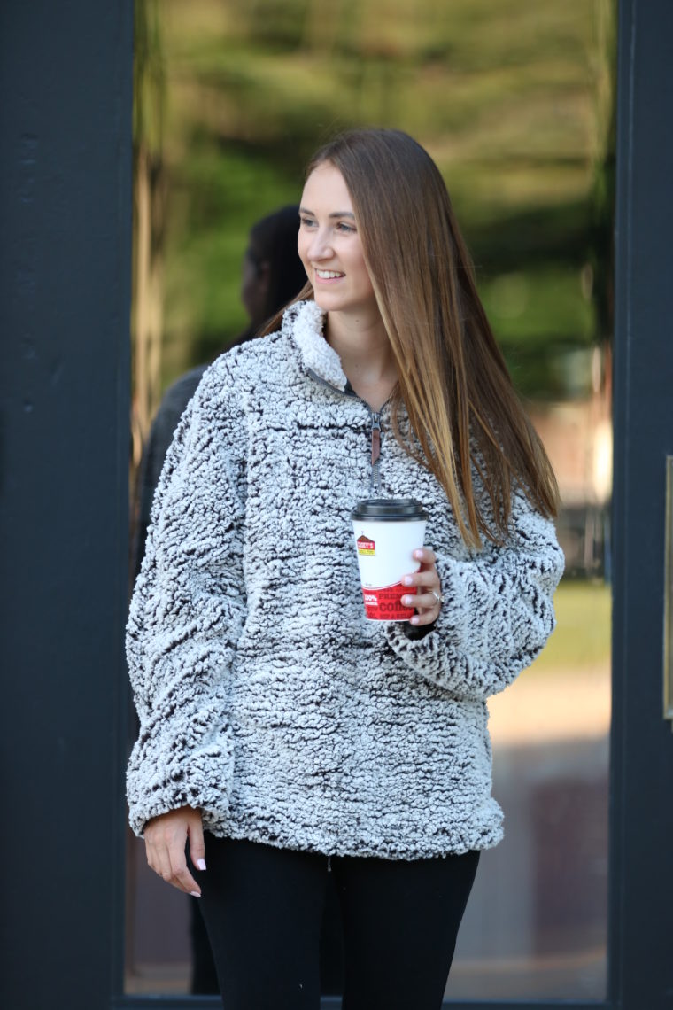 wubby fleece pullover, fleece pullover, fall style, comfy style