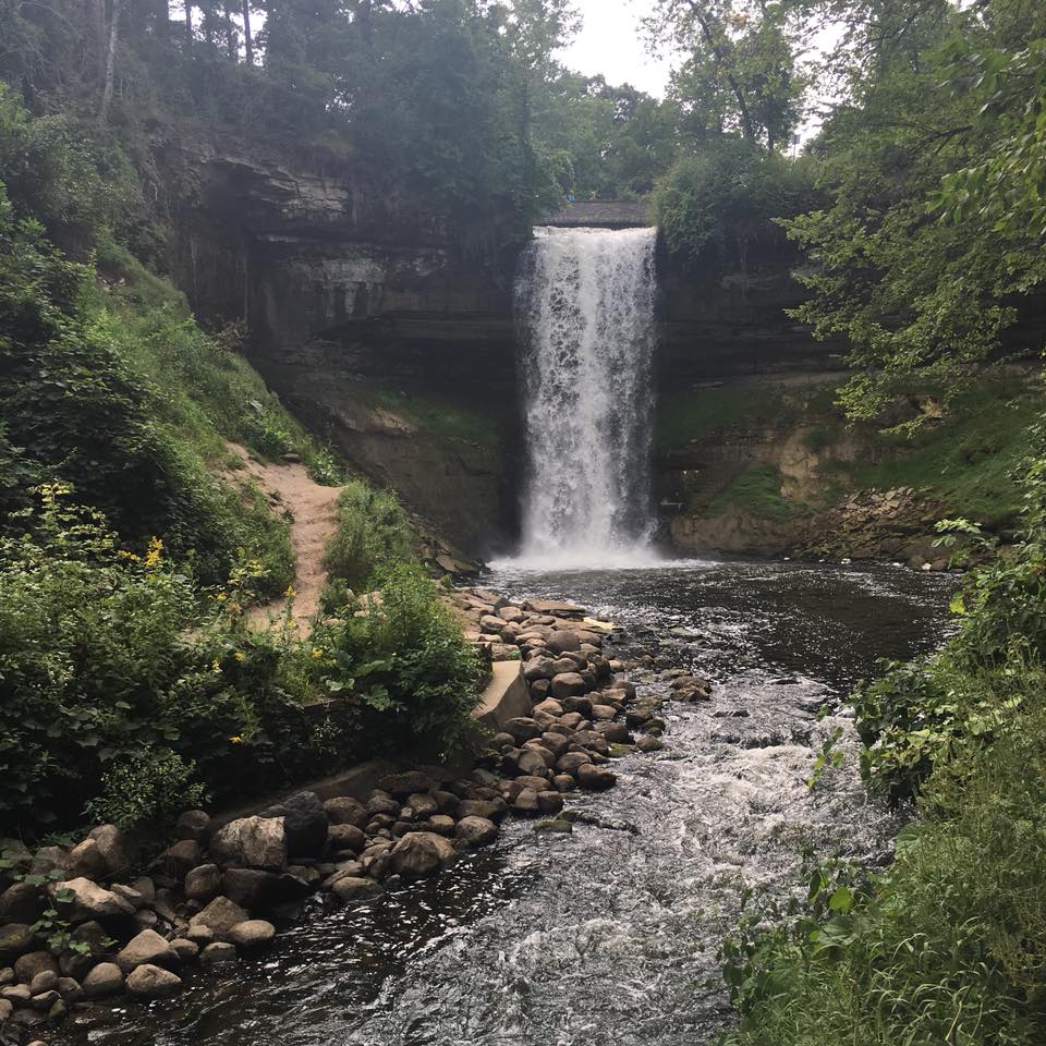 Minnehaha Falls., Minnesota waterfall, waterfall
