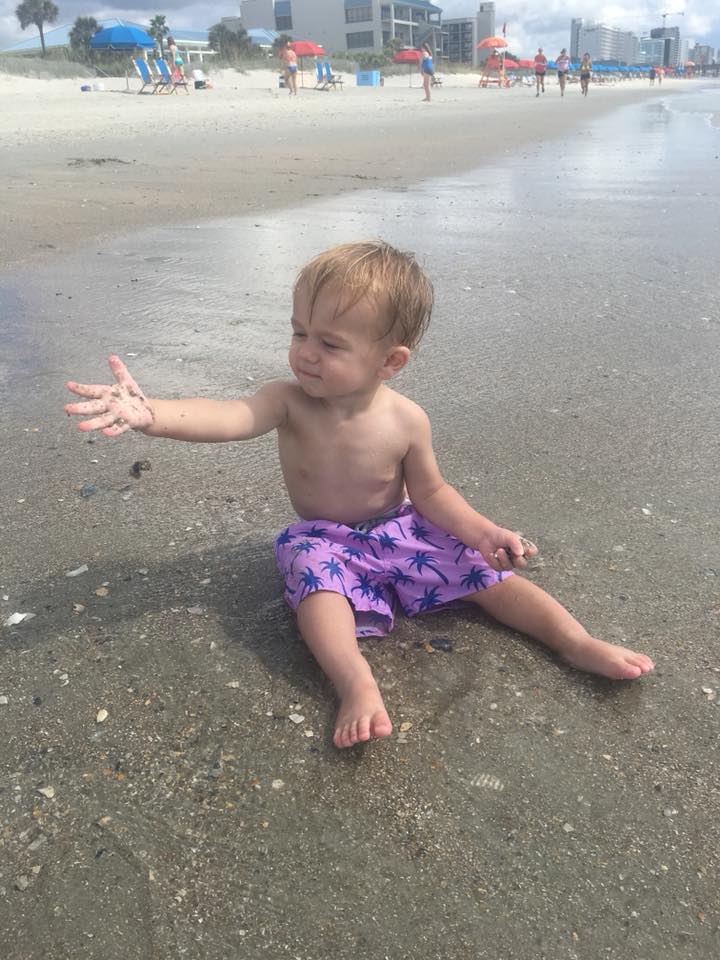 Myrtle Beach Travel Guide, beach vacation, toddler boy style