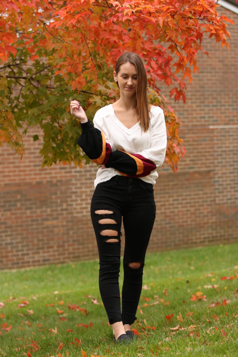 balloon sleeve sweater, fall sweater, fall style