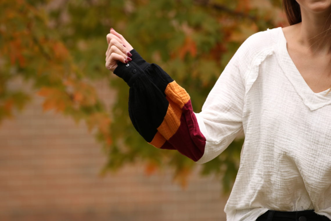 balloon sleeve sweater, balloon sleeves, fall style, fall colors