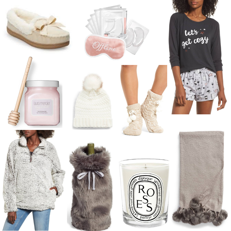 cozy gift guide, homebody gift guide, holiday gift guide, gifts for her