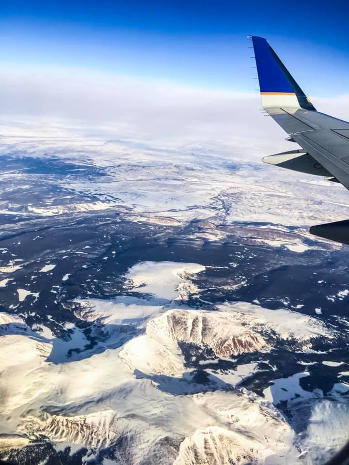 window view, mountains, airplane view