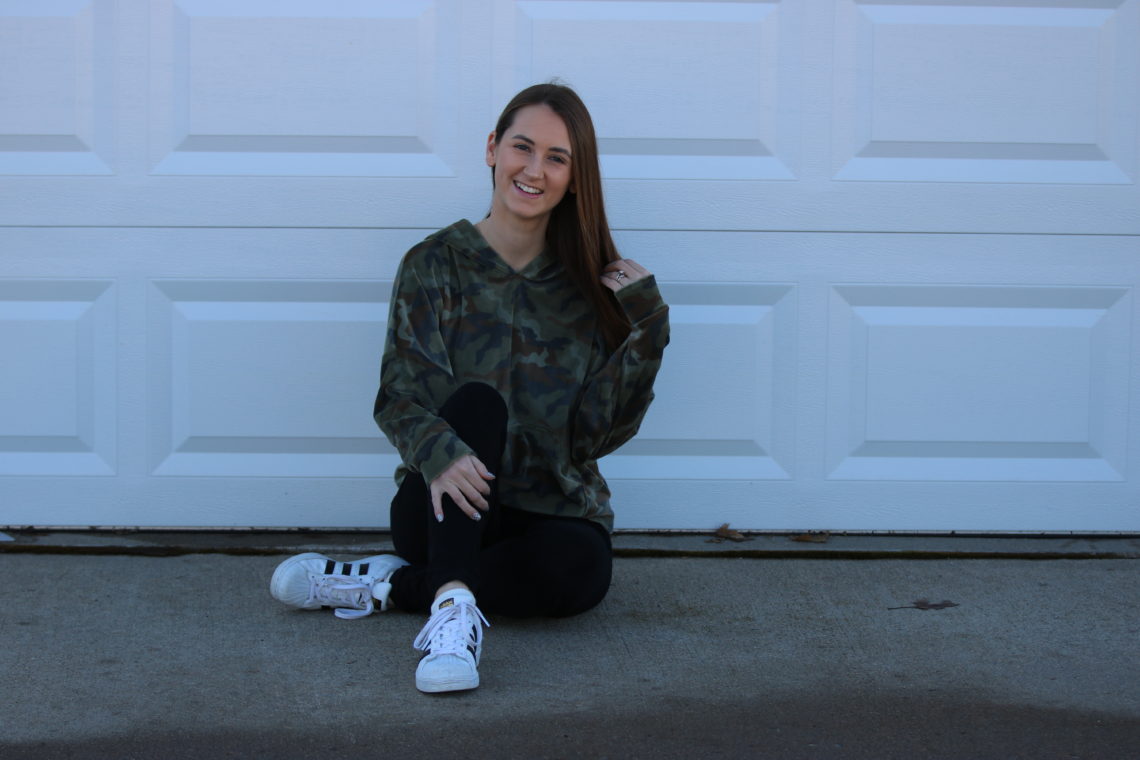 camo hoodie, camo pullover, casual style