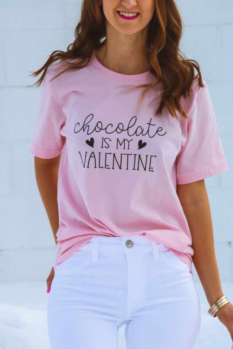 chocolate is my Valentine, Valentine's graphic tee