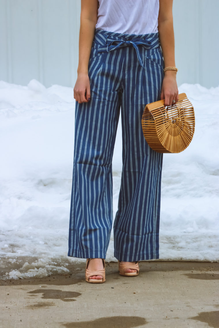 striped palazzo pants, palazzo pants, spring style