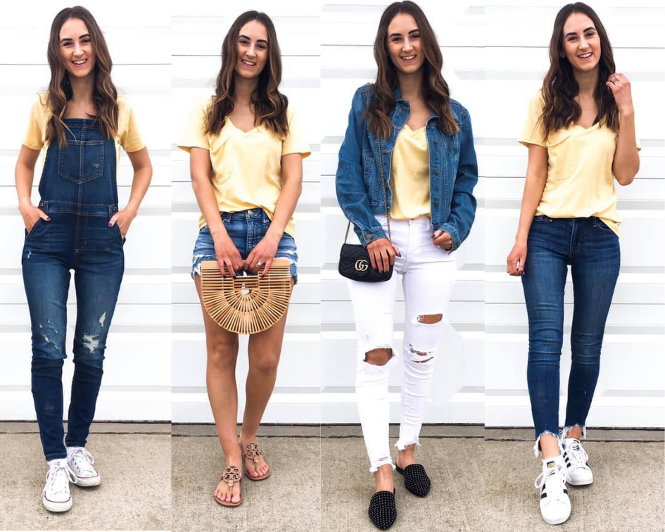 4 Ways To Style a T-Shirt, one shirt 4 ways
