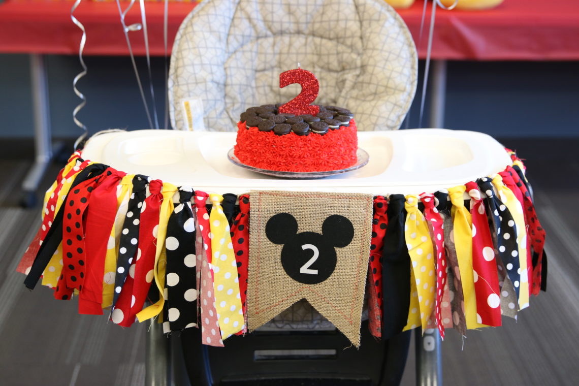 Mickey Mouse Birthday Party, Mickey Mouse banner