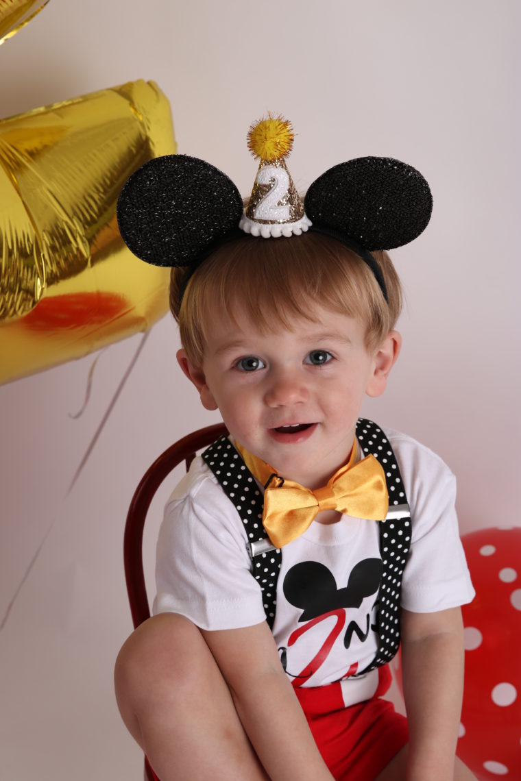 Mickey Mouse Birthday Photo Shoot, Mickey Mouse ears