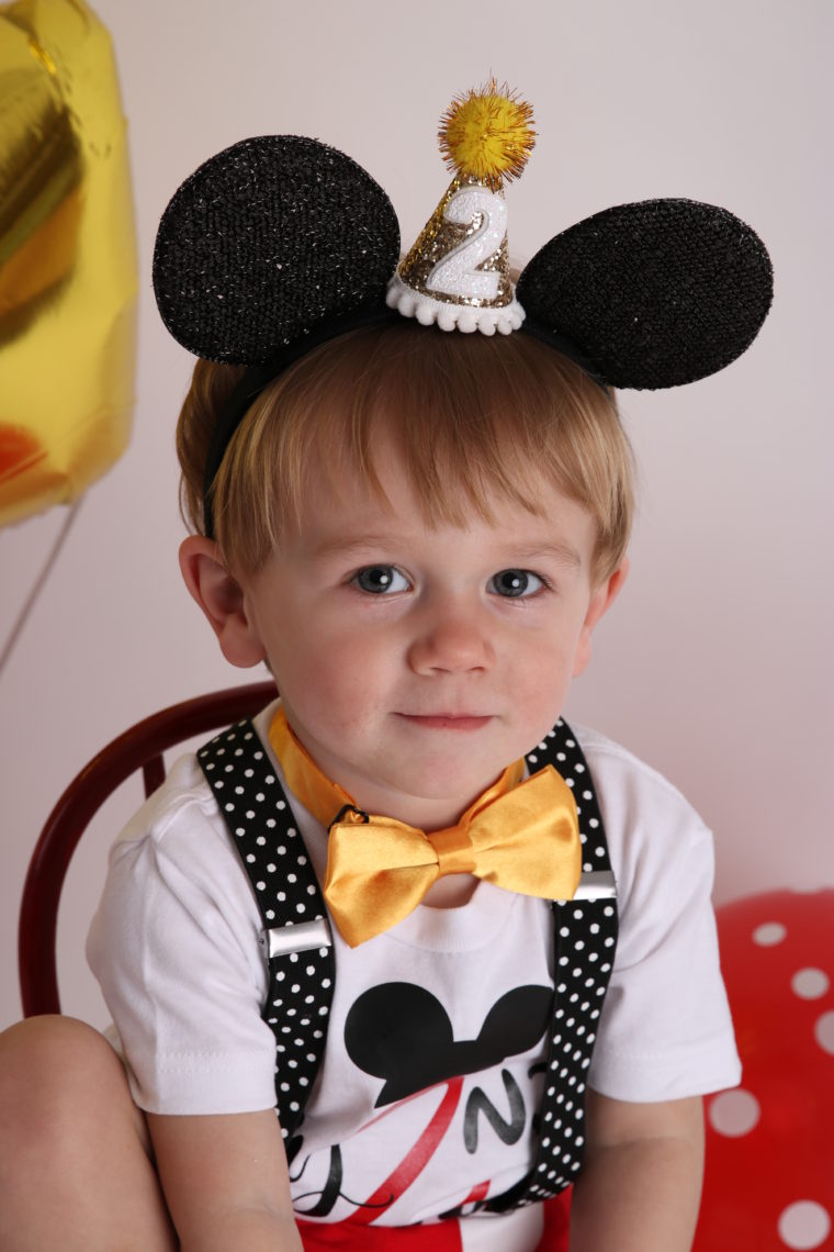 Mickey Mouse Birthday Photo Shoot, Mickey Mouse ears