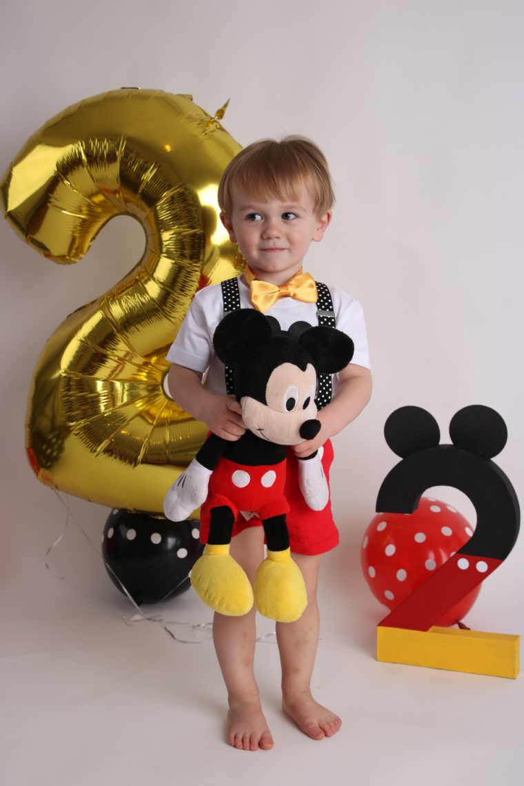 Mickey Mouse Birthday Photo Shoot, second Birthday