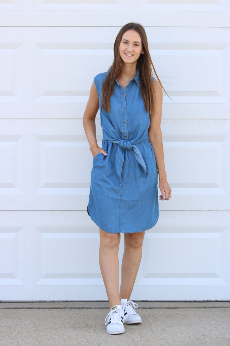 denim dress, casual style, spring style