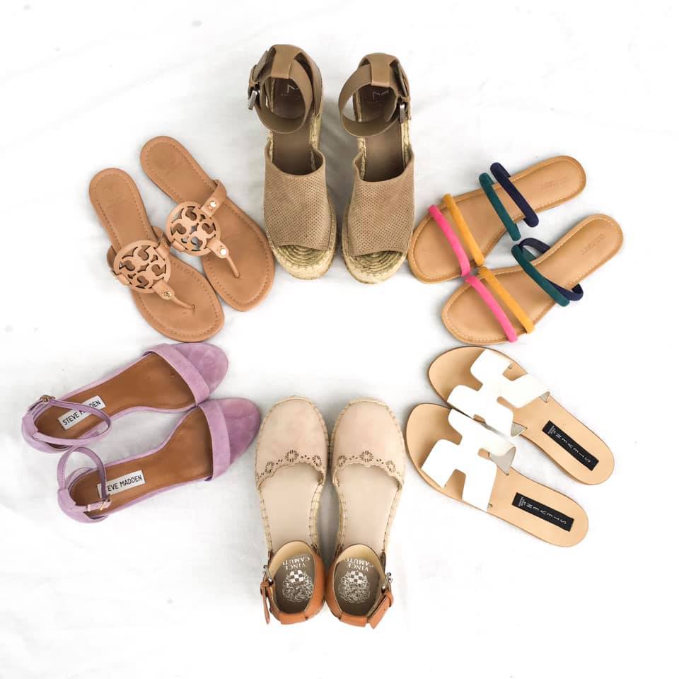 Tory Burch sandals, espadrilles, Greece slides