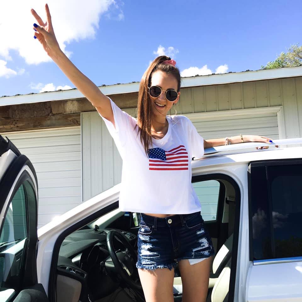 crop top, 4th of July style, summer style