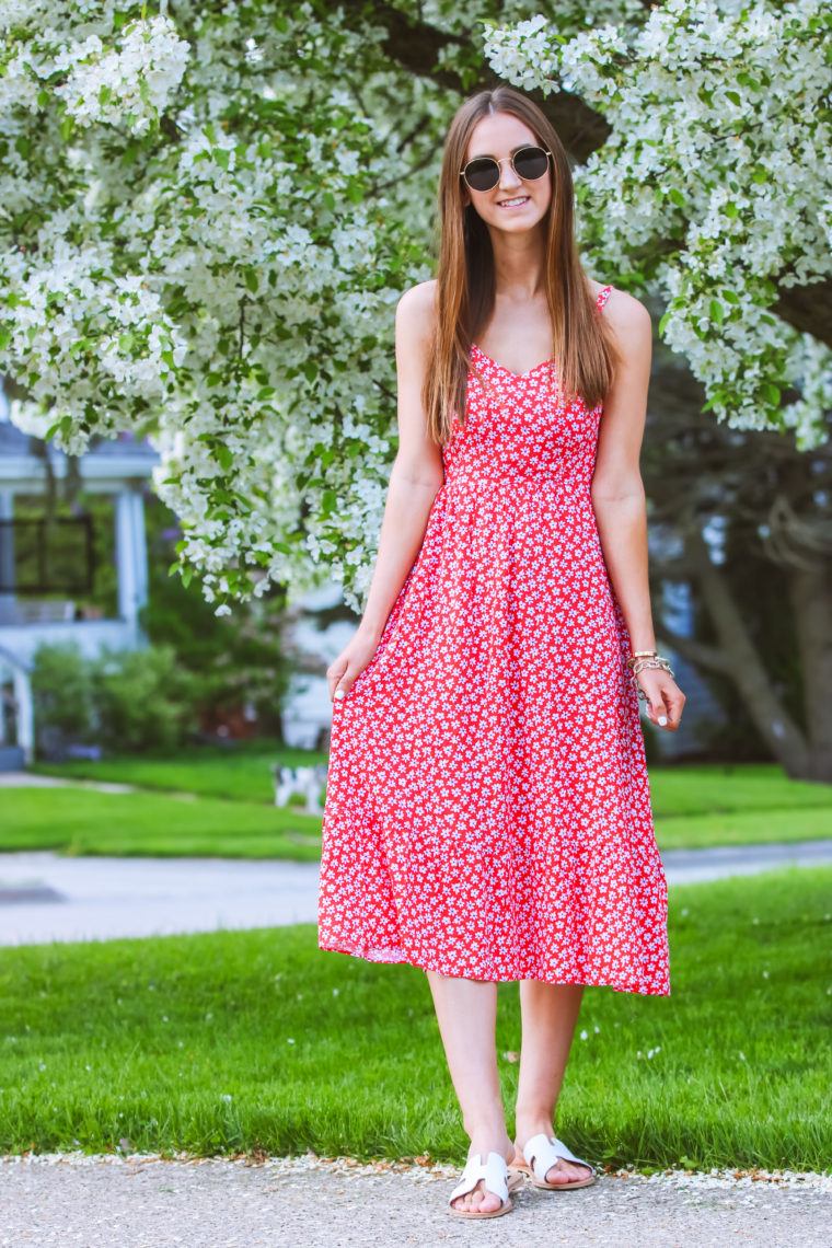 cami dress, midi dress, spring style