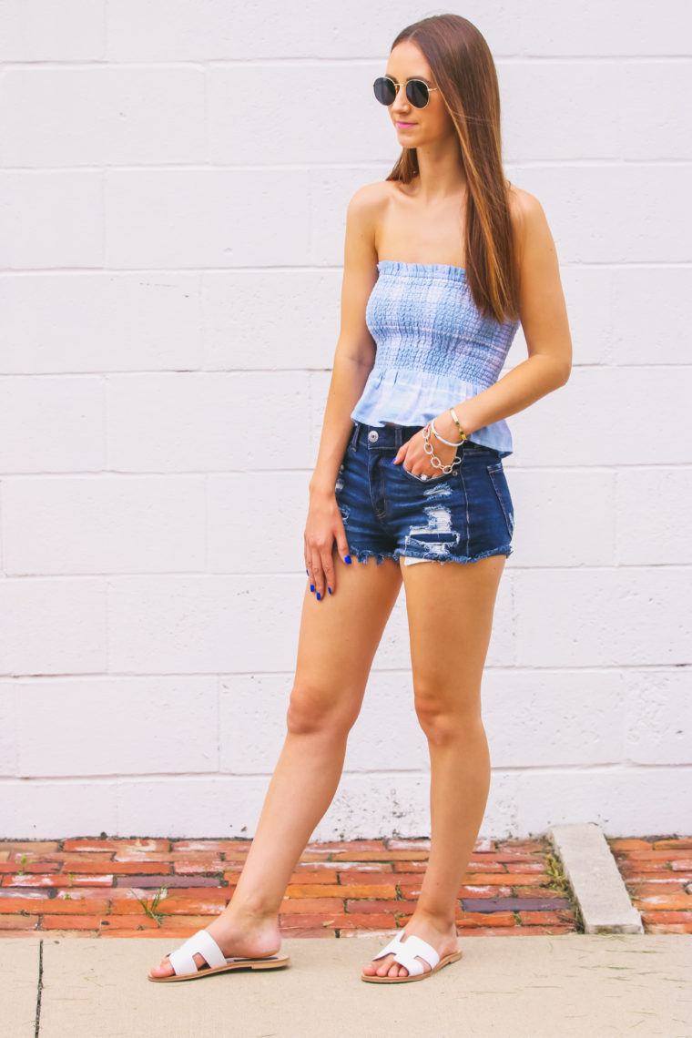 tube top, smocked top, summer style