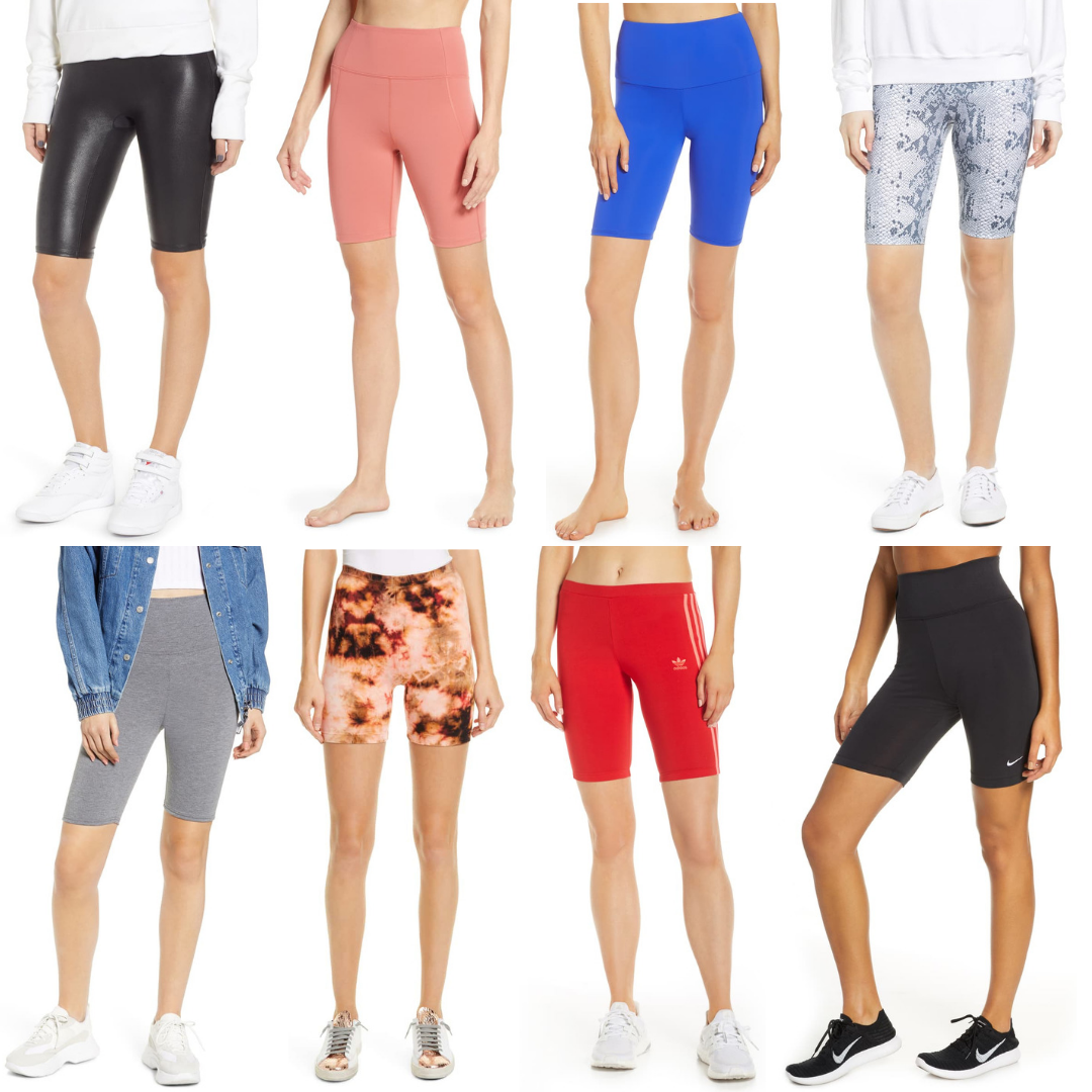 bike shorts, bike shorts trend, athletic shorts