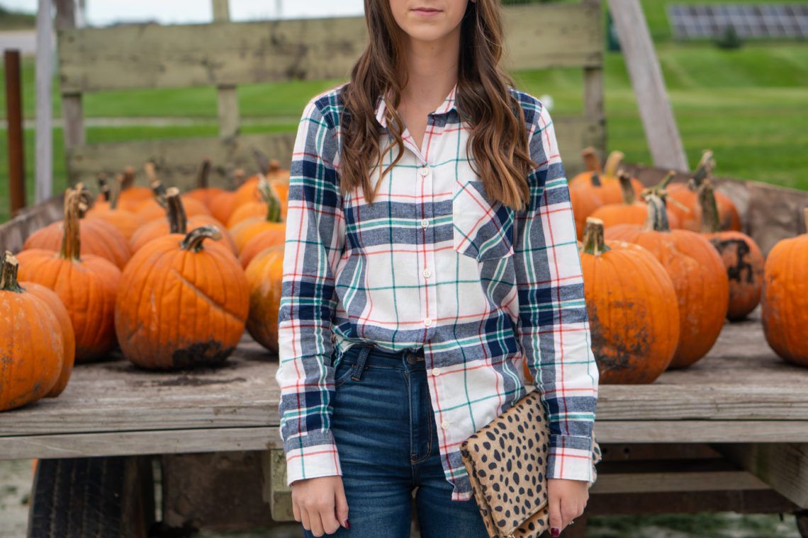 leopard clutch, fall style, orange pumpkins