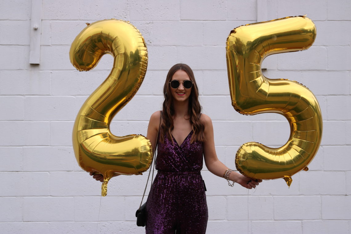 25th birthday, birthday facts, sequin jumpsuit