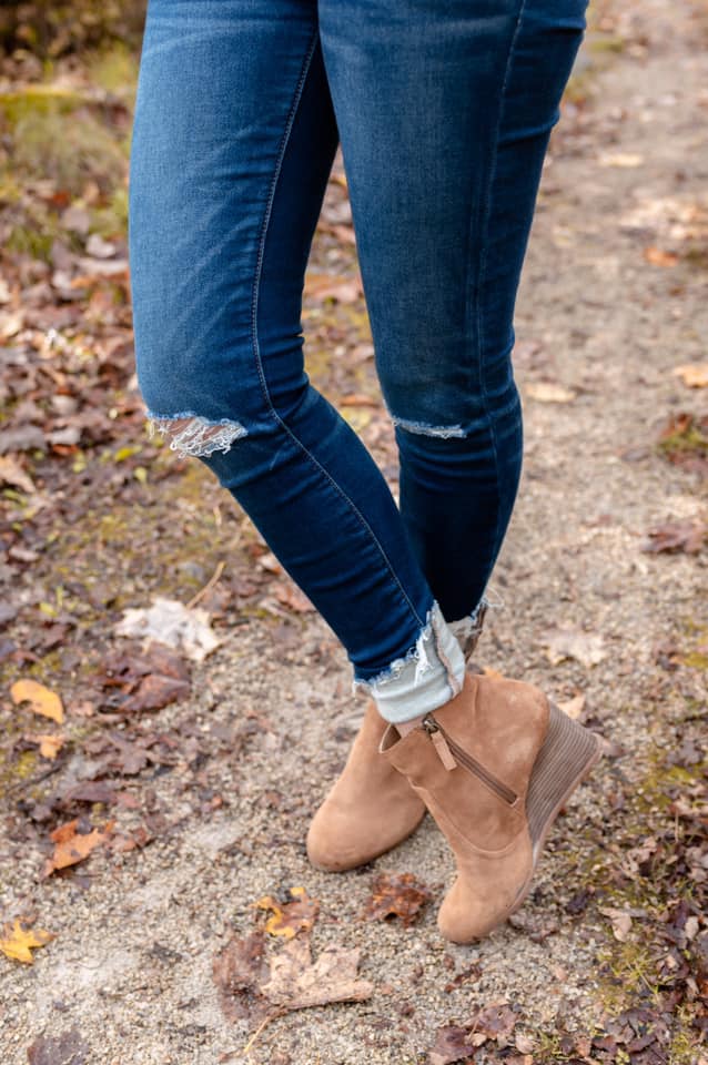 wedge booties, brown booties, fall booties