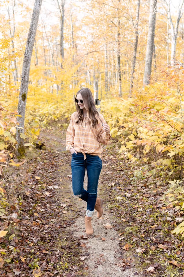 Took photos Of This Plaid Top in Door County, WI