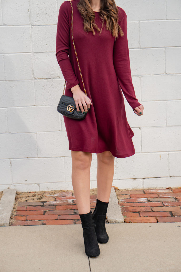 knit dress, holiday dress, fall style