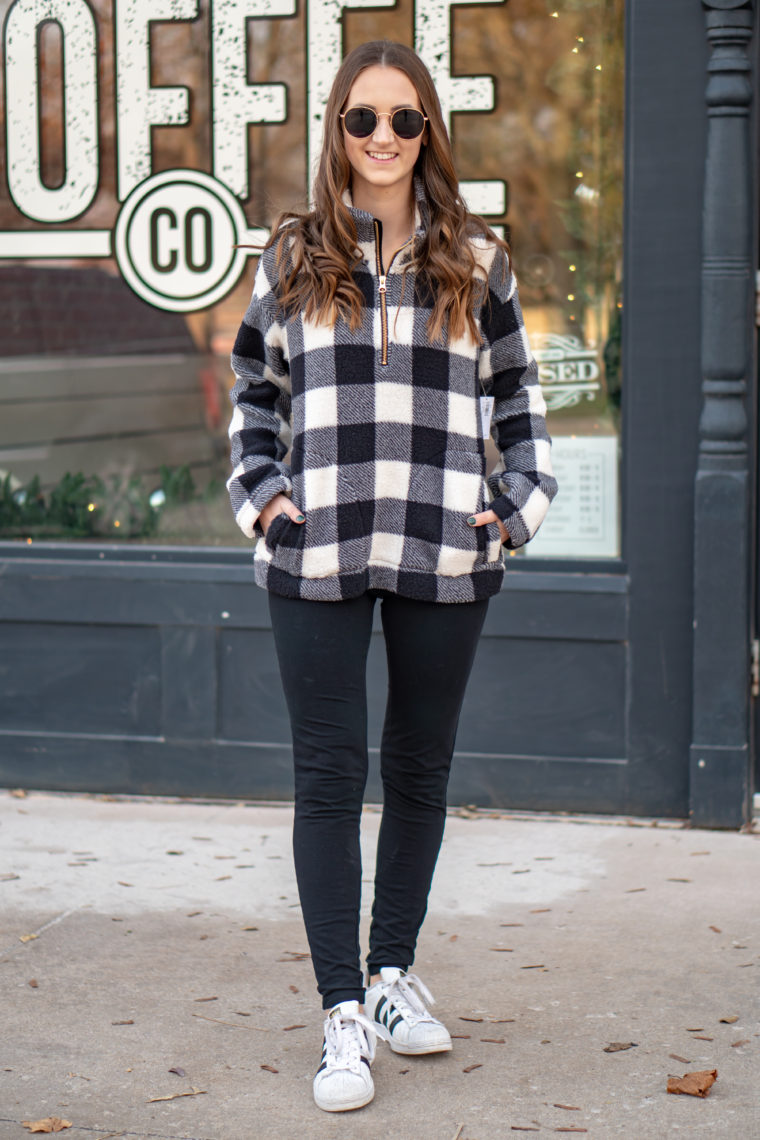 sherpa pullover, comfy style, fall style