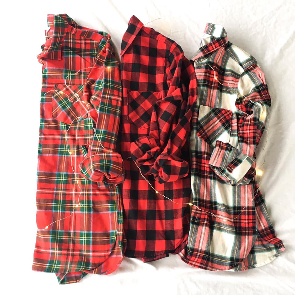 flannels shirts, plaid shirts, Christmas plaid