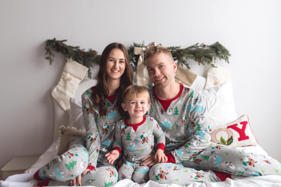 holiday pajamas, family pajamas, matching pajamas
