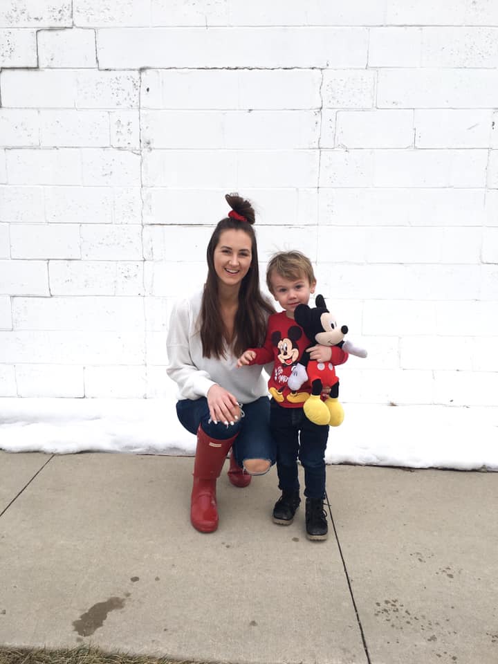 Valentine's Day outfits, mommy and me, Hunter boots
