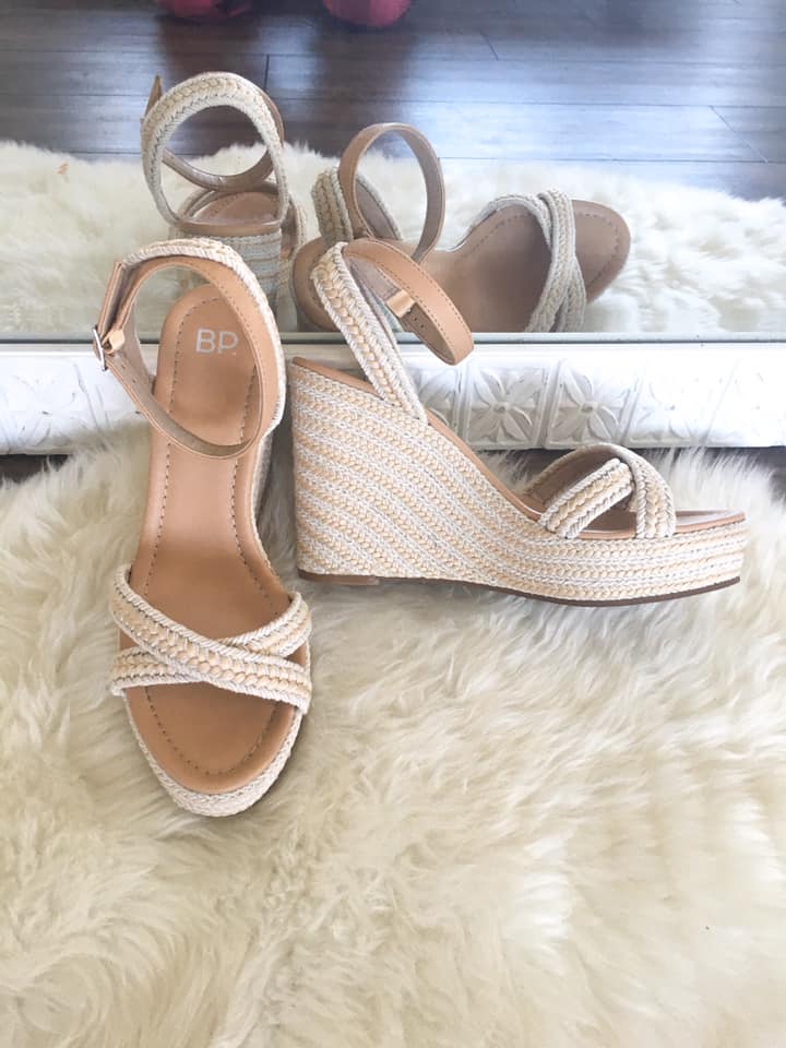 Braided wedge sandals, wedges, spring sandals