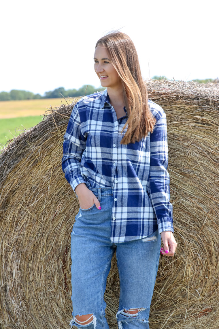 tunic plaid shirt, fall fashion