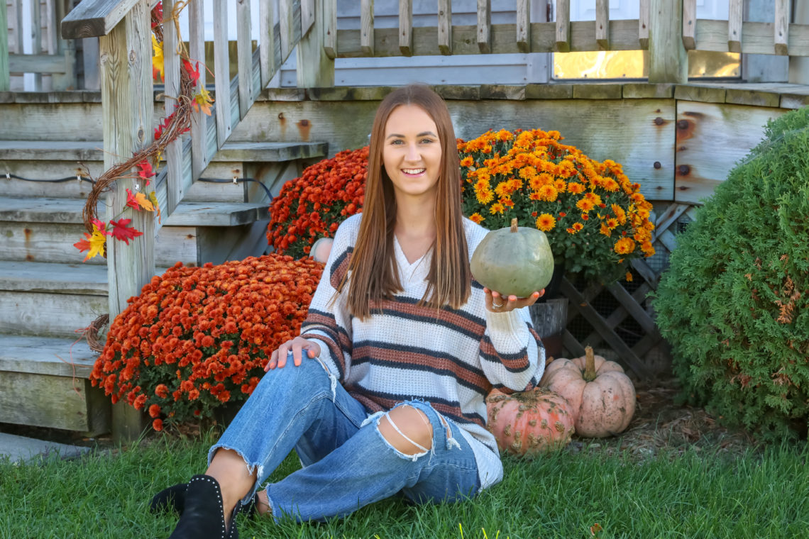 v-neck sweater, fall style 