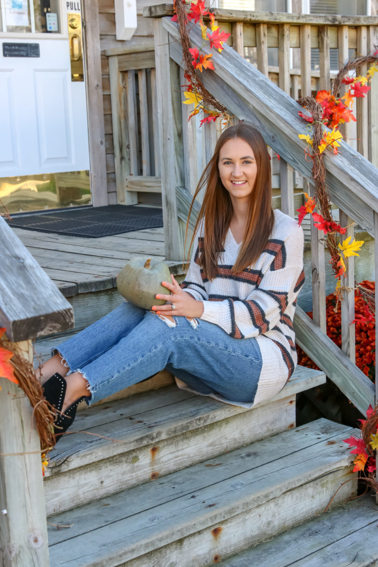 black booties, American Eagle sweater 