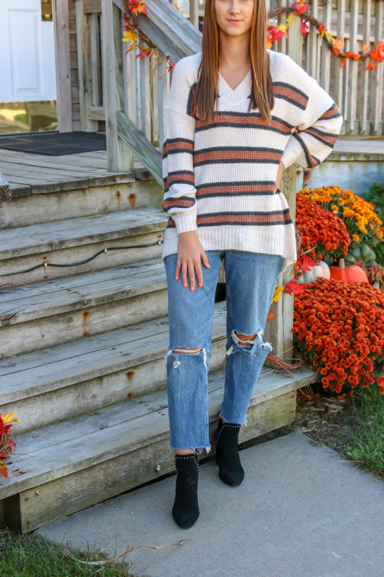 oatmeal sweater, fall style 