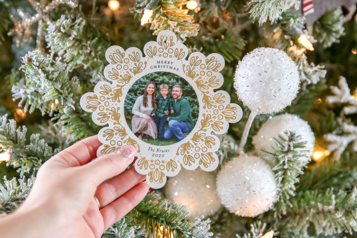 family photo ornament, Christmas ornament, Minted